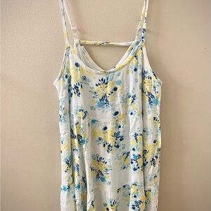 Torrid Floral Dress - White, Blue, Yellow